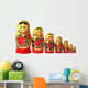 Russian Babushka Nesting Dolls Wall Decal