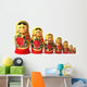 Russian Babushka Nesting Dolls Wall Decal