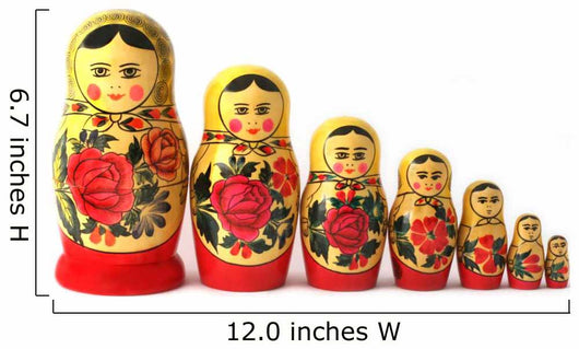 Russian Babushka Nesting Dolls Wall Decal