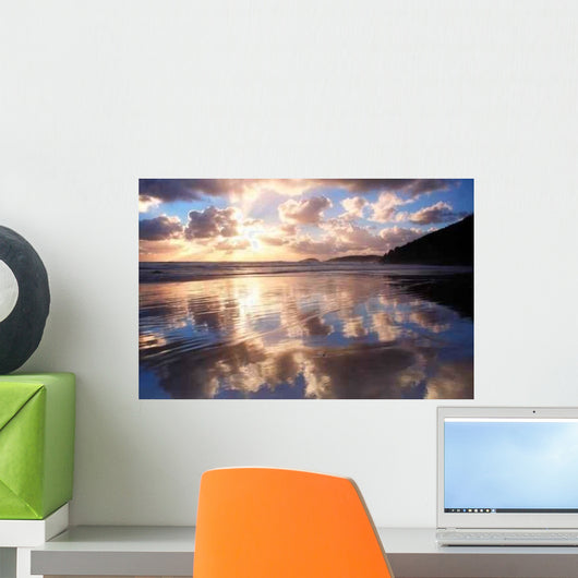 Sunset Cloud Reflection Wall Decal