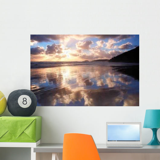 Sunset Cloud Reflection Wall Decal