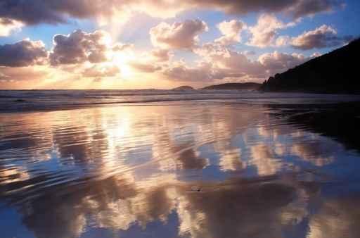 Sunset Cloud Reflection Wall Decal