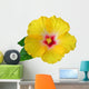 Yellow Hibiscus Flower Wall Decal