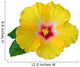 Yellow Hibiscus Flower Wall Decal