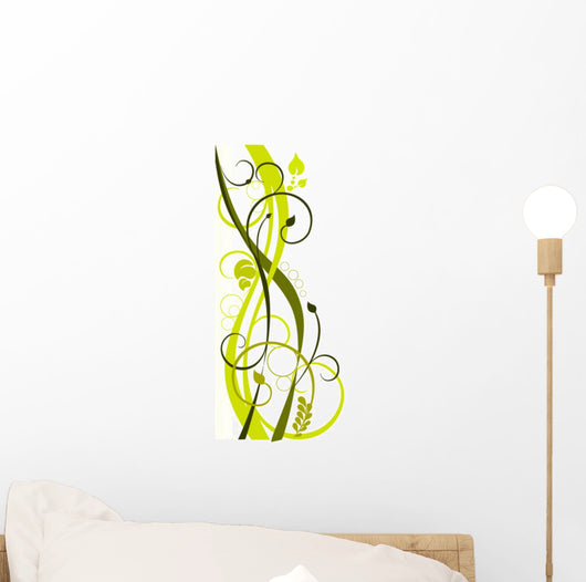Floraler Hintergrund Wall Decal