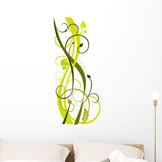 Floraler Hintergrund Wall Decal