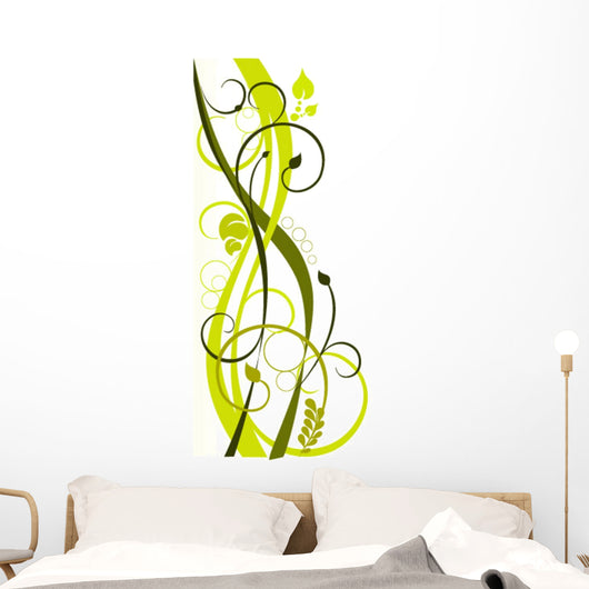 Floraler Hintergrund Wall Decal