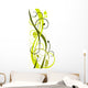 Floraler Hintergrund Wall Decal