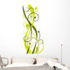 Floraler Hintergrund Wall Decal