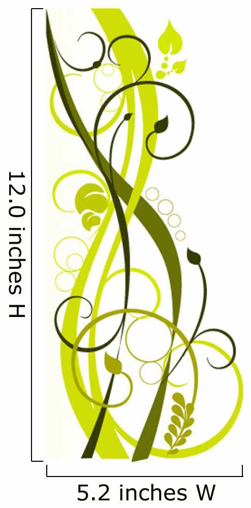 Floraler Hintergrund Wall Decal