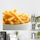 French Fries Detail White Wall Decal