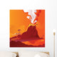 Volcano Eruption with Lava Wall Decal