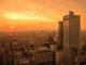 Sunset over Warsaw Downtown Wall Decal