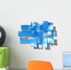 Woven Blue Cloudy Sky Wall Decal