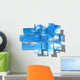 Woven Blue Cloudy Sky Wall Decal