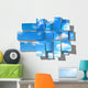 Woven Blue Cloudy Sky Wall Decal