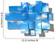 Woven Blue Cloudy Sky Wall Decal