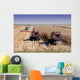 Combines Harvesting Corn Wall Decal