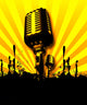 Retro Microphone Wall Decal