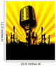 Retro Microphone Wall Decal
