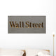 Wall Street Plaque Wall Decal