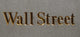 Wall Street Plaque Wall Decal
