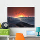Snow-covered Mountain Valley Sunset Wall Decal