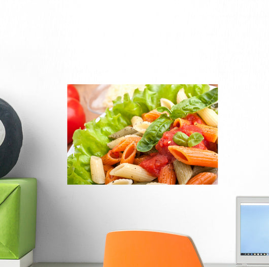 Serving Colored Penne Pasta Wall Decal