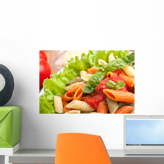 Serving Colored Penne Pasta Wall Decal