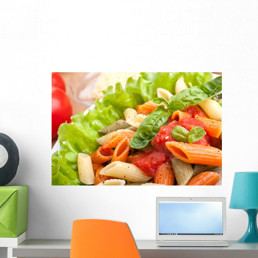 Serving Colored Penne Pasta Wall Decal