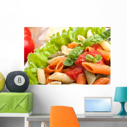 Serving Colored Penne Pasta Wall Decal