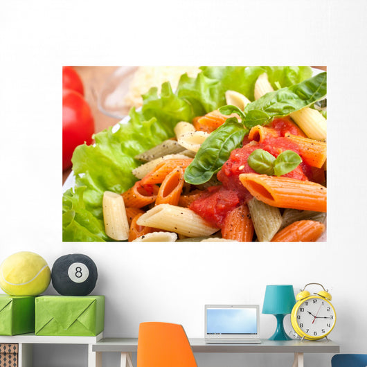 Serving Colored Penne Pasta Wall Decal