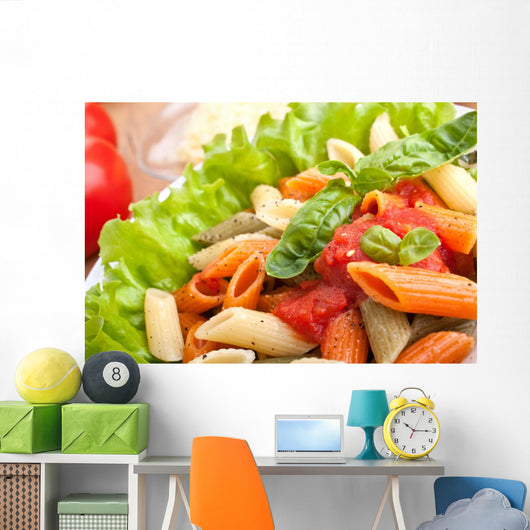 Serving Colored Penne Pasta Wall Decal