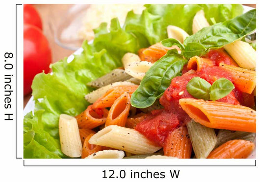 Serving Colored Penne Pasta Wall Decal