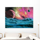 Big Planet and Nebula Wall Decal