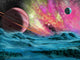 Big Planet and Nebula Wall Decal