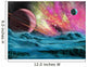 Big Planet and Nebula Wall Decal