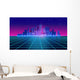 Retro Futuristic Skyscraper Wall Decal