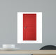 Closed Red Door Wall Decal