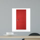 Closed Red Door Wall Decal