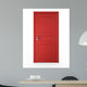 Closed Red Door Wall Decal
