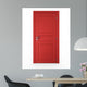 Closed Red Door Wall Decal
