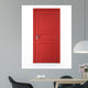 Closed Red Door Wall Decal