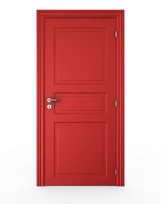 Closed Red Door Wall Decal