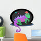 Alien Lizard Shell Wall Decal