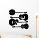 Acoustic Guitars and Banjo Wall Stickers Wall Decal