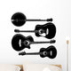 Acoustic Guitars and Banjo Wall Stickers Wall Decal