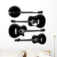 Acoustic Guitars and Banjo Wall Stickers Wall Decal