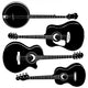 Acoustic Guitars and Banjo Wall Stickers Wall Decal