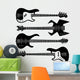Bass Guitars Music Silhouette Wall Stickers Wall Decal